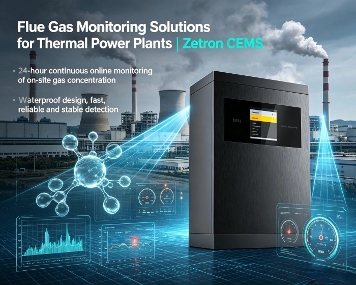 Penyelesaian Pemantauan Gas Serombong untuk Loji Kuasa Terma | Zetron CEMS daripada Pemantauan Proses kepada Pematuhan Pelepasan Akhir Paip